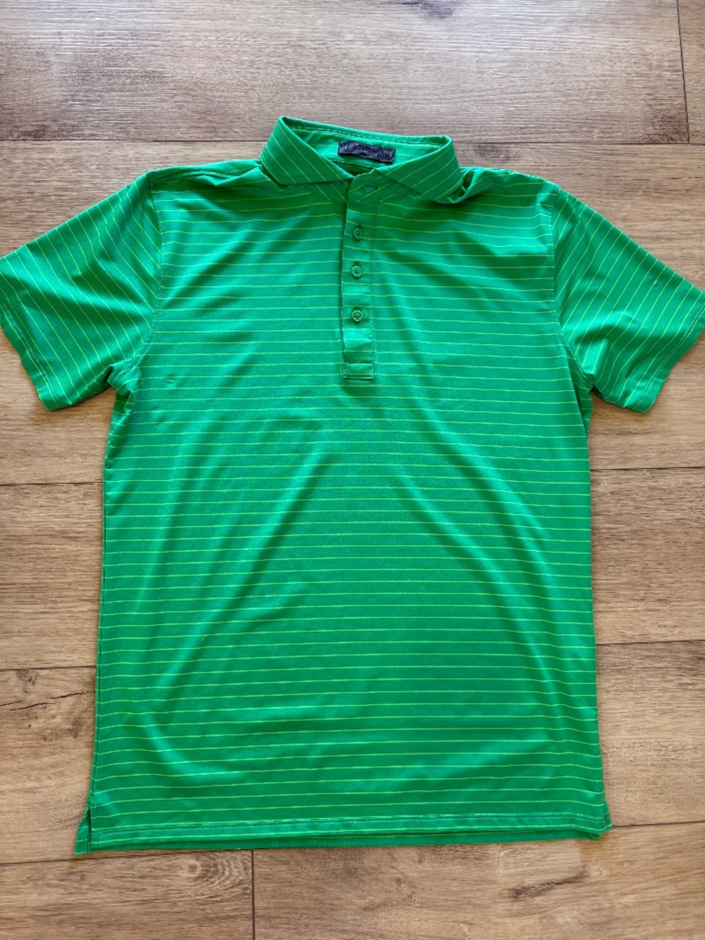 G/FORE Green Striped Polo